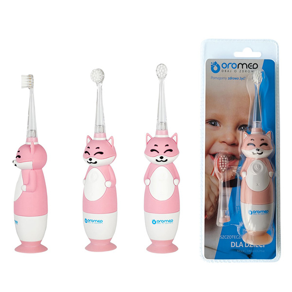Электрическая детская звуковая зубная щетка Oromed Oro-Kids (розовый) 2 Toros Электрическая детская звуковая зубная щетка Oromed Oro-Kids (розовый) 2