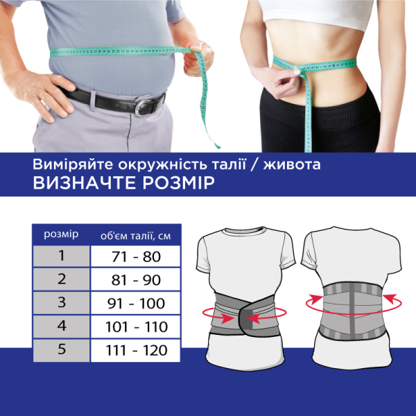 Бандаж согревающий поддерживающий шерстяной 4 ребра жесткости Toros-Group, Тип 219 (черный) 2