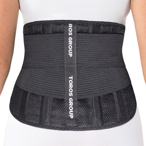 Бандаж согревающий поддерживающий шерстяной 4 ребра жесткости Toros-Group, Тип 219 (черный) 3