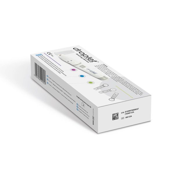 Ланцетний пристрій Droplet та додатковий прозорий ковпачок 2