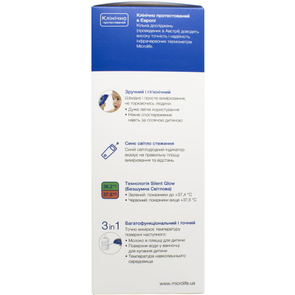 Безконтактний інфрачервоний термометр Microlife NC 400 6