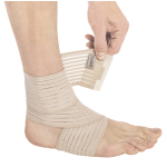 Бандаж для гомілковостопного суглоба еластичний універсальний Toros-Group, Тип 418 (бежевий) 11