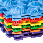 Килимок масажний ортопедичний для стоп "Пазли Мікс" Галька Olvi (1 елемент) 2