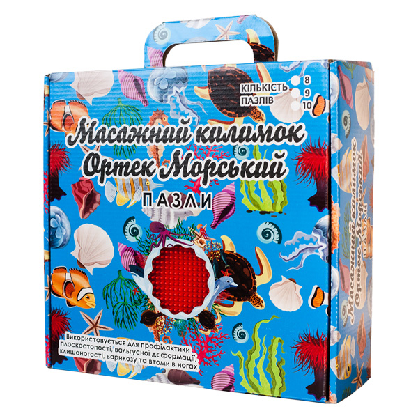 Коврик массажный ортопедический для стоп Ортек "Морской" Olvi (6 элементов) 3