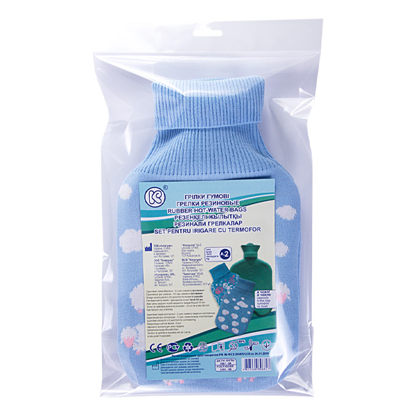 Грілка гумова А-2 у в'язаному чохлі 2