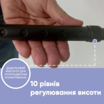 Палиця дугоподібна алюмінієва телескопічна Doctor Life 10100/C/E/BL (чорний) 5