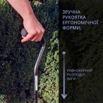 Палиця дугоподібна алюмінієва телескопічна Doctor Life 10100/C/E/BL (чорний) 6