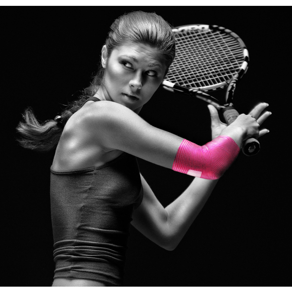 Бинт медичний еластичний з текстильною застібкою (3 м х 8 см) Toros-Group (рожевий) 3