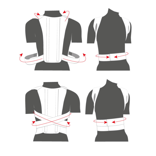 Корсет для корекції постави дитячий Toros-Group, Тип 652 (бежевий) 5