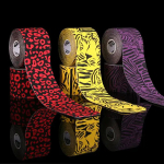 Кинезио тейп (5 м х 5 см) Ares Amazon Zebra (фиолетовый) 3