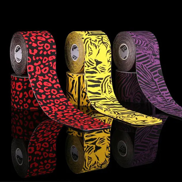 Кинезио тейп (5 м х 5 см) Ares Amazon Zebra (фиолетовый) 3