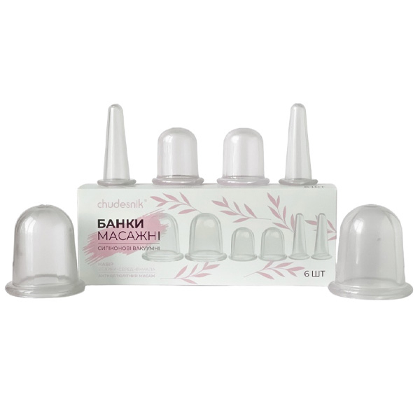 Набор массажных банок для лица и тела БМПН-6 CHUDESNIK 2