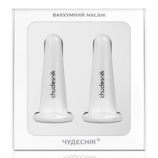 Банки масажні прозорі для обличчя БМП-20 CHUDESNIK 2