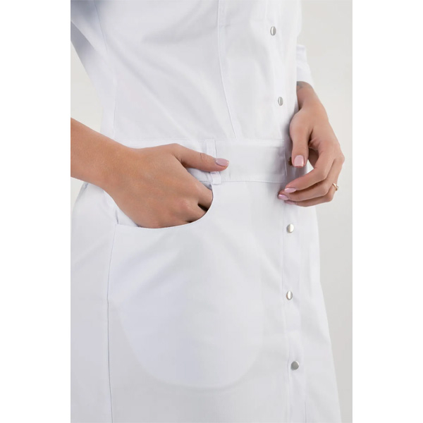Медичний жіночий халат Одеса Topline (білий) 4