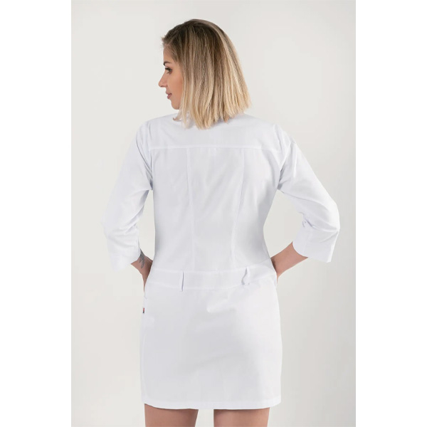 Медичний жіночий халат Одеса Topline (білий) 5