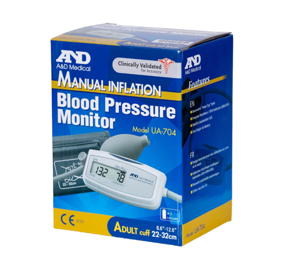 Полуавтоматический тонометр AND UA-704 (размер манжеты 22-32 см) 2 Toros Полуавтоматический тонометр AND UA-704 (размер манжеты 22-32 см) 2